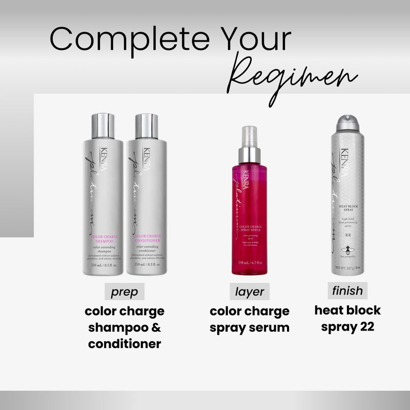 Kenra Professional Platinum Color Charge Conditioner | Color Extending | Recharges Hair Color Up To 50 Washes | Lightweight Moisturizer | Maximum Color Retention | All Hair Types & Colors | 8.5 fl. Oz - Image 4